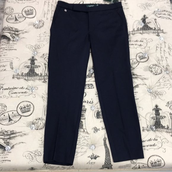 LAUREN Ralph Lauren Stretch Ponte Straight Pants - Picture 4 of 8